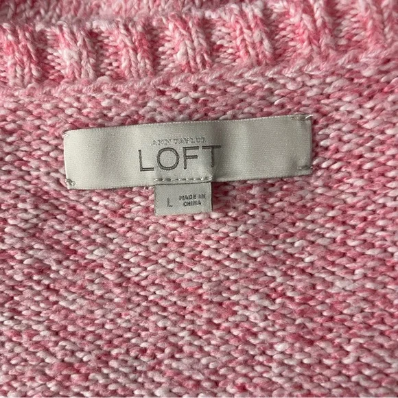 Loft Women’s Pink Sweater L - Picture 3 of 4